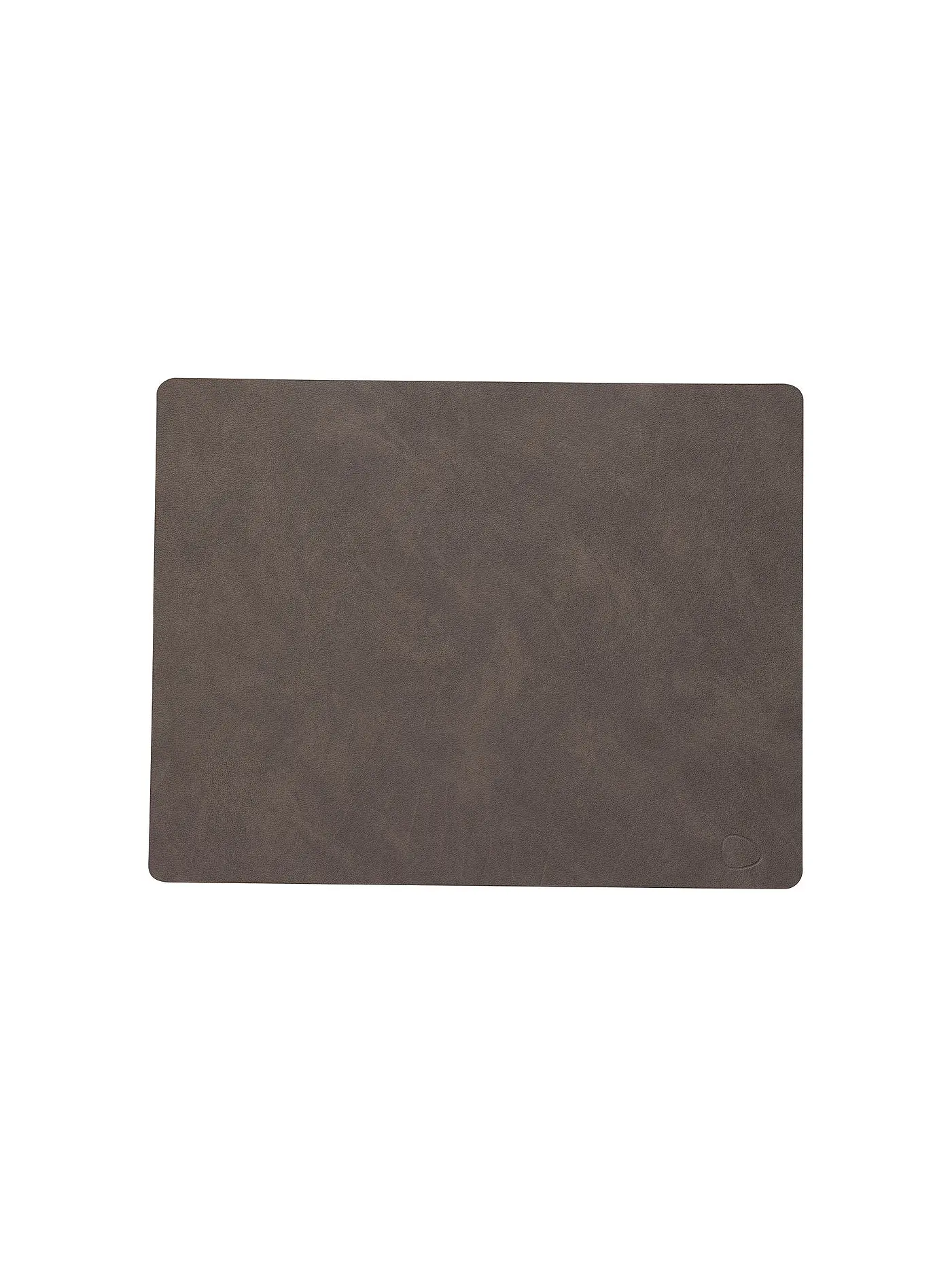 LIND DNA | Leder-Platzset "Nupo" eckig 35x45cm | braun
